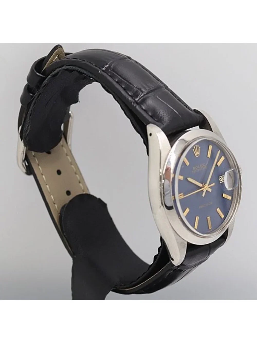 Rolex Oyster Date Precision Hand Wound Navy Dial Watch
